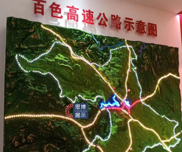 高速公路规划沙盘