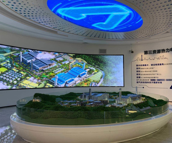 展厅文案物料展板、沙盘模型